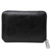 Register Leather Bilford Wallet with Round Zipper, Bifold Wallet, Box-shaped