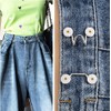 6 Sets Adjustable Waist Buckle Extender Set, Jean Button Pins,