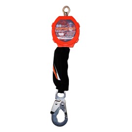 Malta Dynamics Pygmy Hog 11’ Web Self-Retracting Lifeline – ANSI & OSHA Compliant SRL Fall Protection and Safety Lanyard, Lightweight, Compact Design 3,600 lb. Gate Rated Steel Snap Hook Connector
