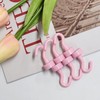Matte Color Neodymium Hook Magnet Pink 7ea