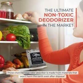 Gray CALIFORNIA HOME GOODS 4 X 200 GRAMS BAMBOO CHARCOAL AIR PURIFYING BAGS