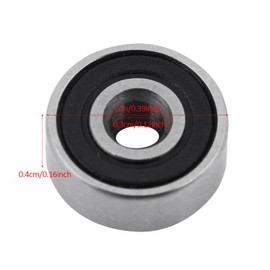 Cunyuer 10Pcs 623-2RS Deep Groove Ball Bearing, Double Rubber Seals Precision Bearing, Sealed Steel Miniature Deep Groove Ball Bearings