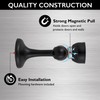 Design House 189316-MB Magnetic Doorstop 2-Pack, Matte Black