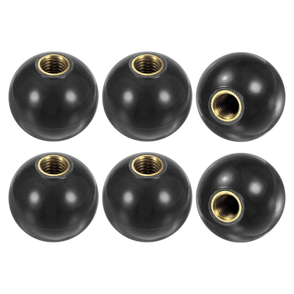M METERXITY 6-Pack Threaded Ball Knobs, M12 Female Thread 40mm