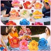 60PCS Mexican Fiesta Party Plates Mexican Flower Shape Disposable Dessert