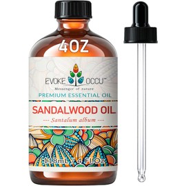 EVOKE OCCU Sandalwood Essential Oils 4 Fl Oz, Pure Sandalwood Oil for Diffuser Candle Soap