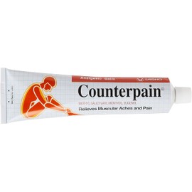 Counterpain® Warm Balm for Temporary Relief of Minor Muscular Aches and Pain, Methyl Salicylate, Levomenthol, Eugenol, Made in Indonesia