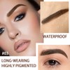 Tinted Thickening Eyebrow Mascara with Two Eyebrow Brushes,Brow Fast Sculpt,Waterproof,Transfer-proof,Eyebrow