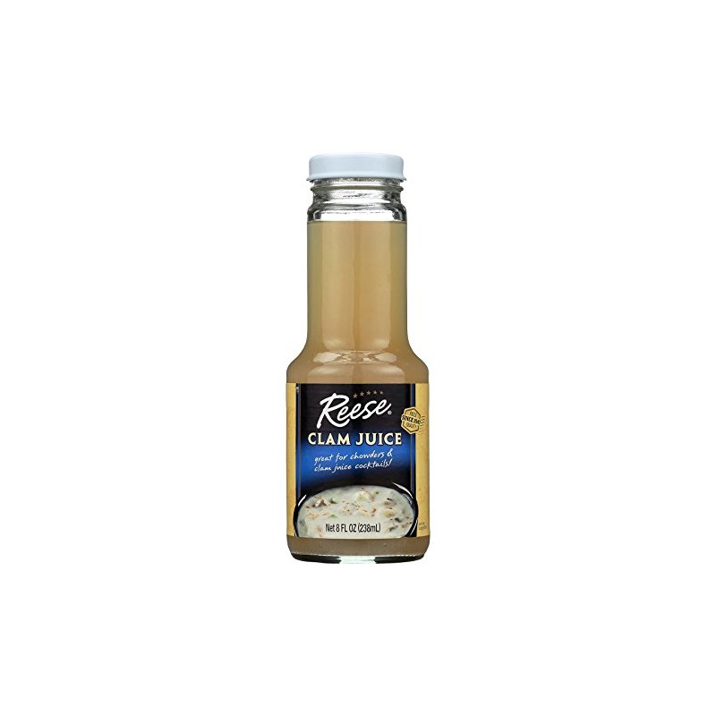 Reese Juice, Clam, Btl, 8-Ounce (Pack of 6)