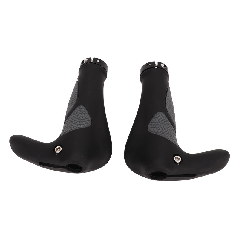 2Pcs Bike Handlebar Grips TPR Rubber Ergonomic Slip Prevention Replacement