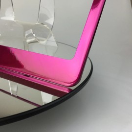 MotorVehicleParts New Powder Coated Hot Pink Stainless Steel License Plate Frame Holder Bracket