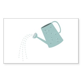 CafePress Watering Can Sticker Rectangle Bumper Sticker Car Decal
