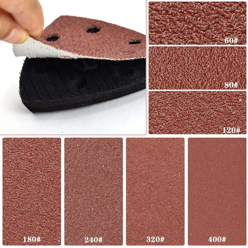 BIGP Pack of 2 Fine Sanding Plates, Multitool Sanding Plates,