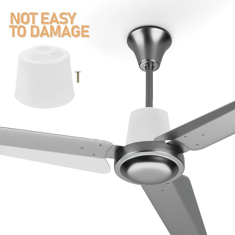 Mobestech 2pcs Ceiling Fan Cover Fan Bottom Canopy Replacement Dustproof