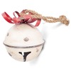 RAZ Imports Yuletide Gathering 11" White Glittered Jingle Bell with