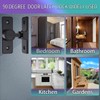 2 Pack Barn Door Lock Hardware, 90 Degree Heavy Duty