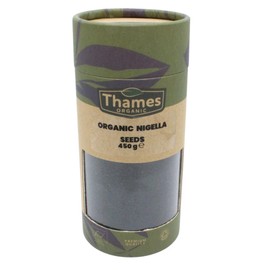 Nigella Seeds Box 450g (Black Cumin)-Box (Also Known as Black Cumin or Kalonji) - 100% Pure and Natural - Nutritious, Flavorful, and Versatile Ingredient - Resealable Box - Thames Organic 450g