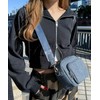 Wego Women's Shoulder Bag, Circle, Pouch, Square, Girly Bag, F,