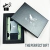 GLMC Minimalist Metal Wallet RFID-Blocking Credit Card Holder with Cash