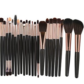 Juego De 22 Brochas Para Sombra De Ojos, Juego De Pinceles De Maquillaje, Proporcionando Una Aplicación, Brochas Glitz Y Glam, Para Bodas, Fiestas Y El Uso Diario
