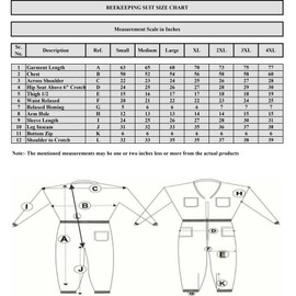 Beekeeper Suit, Women and Men Full Body Coverall, Apiarist Ventilated Bee Suit, Beekeeping Costume, Beekeeper Coverall With One Pair of Gloves (Large)