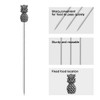 8Pcs Stainless Steel Creative Koala Cocktail Picks Reusable Toothpicks Fruit