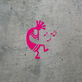 Decal Stickers Of Kokopelli Flute Player (Pink) Premium Waterproof Vinyl Decal Stickers For Laptop Phone Accessory Helmet Car Window Mug Tuber Cup Door Wall Decoration ANDSKUS546296PI070722