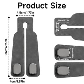 2 Pcs Car Seat Hooks Car Seat Back Storage Hook Car Headrest Hook Car Seat Hooks for Headrest Car Seat Organizer Hooks for Bags, Umbrellas, and Accessories(Grey)