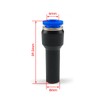 Enwye 5Pcs Push Fit Stem Reducer 8mm to 6mm Push