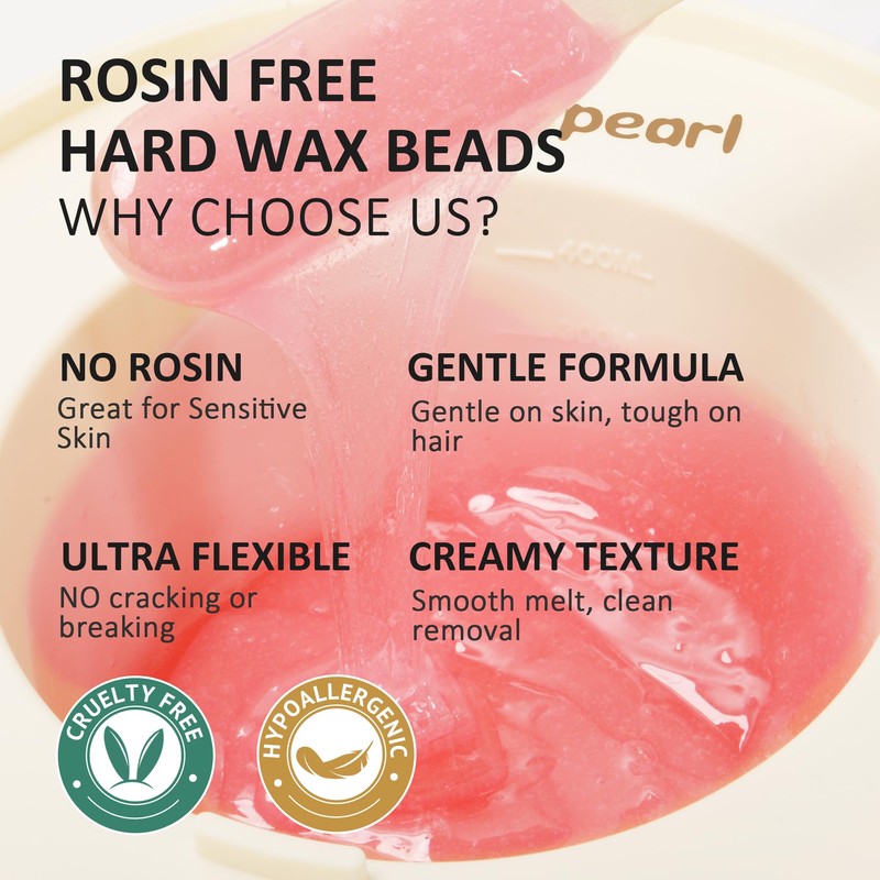 Digital Waxing Kit with Silicone Pot, Easy to Use, Beige