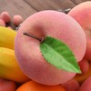 LUEYAO Artificial Peach, Simulation Pink Fake Fruit Mini Lifelike Peach