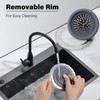 Miibox Silicone Kitchen Sink Drains Strainer, Wide Rim 4.65" Diameter