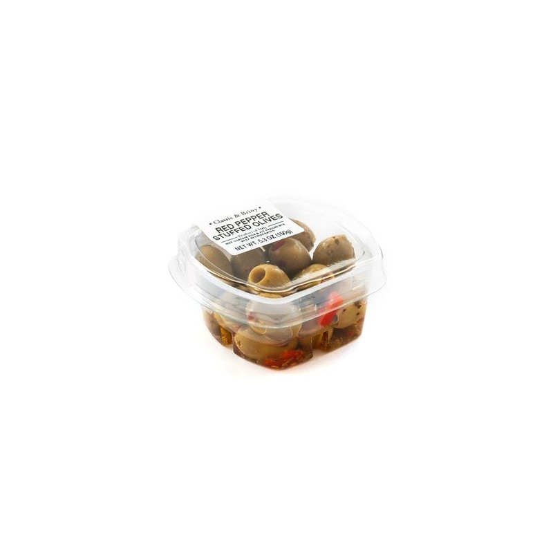 Fresh Pack Red Pepper Stuffed Olives, 5.3 oz, 12 Pack