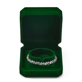 Oirlv Luxury Velvet Bangle Box for Storage & Gifting Elegant Bracelet Case with Soft Lining for Jewellery Organisation Valentines & Anniversaries