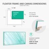 Pixy Canvas Floater Frame 6x12 for 3/4 (0.75) inch Deep