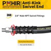 POHIR 5FT Pressure Washer Whip Hose 4800psi 3/8'' Steel Wire