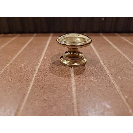 Keeler Power & Beauty Polished Brass 1 1/4" Round Cabinet Solid Brass Knob K44