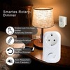 Bilihondim Steckdosendimmer, LED und Halogen Dimmer, Plug & Play Drehschalter