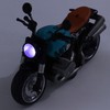 1:12 Pull Back Motorcycle Toy Cool Retro Motorcycle Toy with