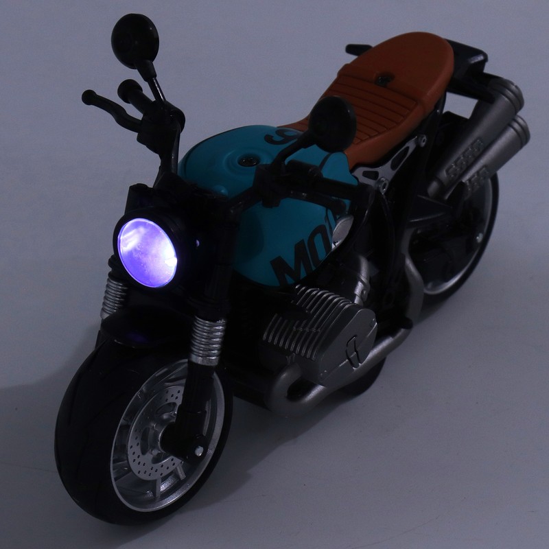 1:12 Pull Back Motorcycle Toy Cool Retro Motorcycle Toy with