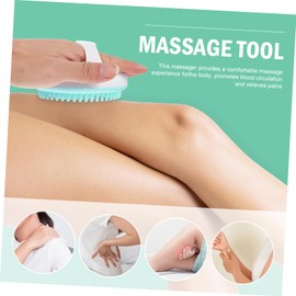 Outanaya Cellulite Massager Brush Mitt Green Body Exfoliator for Arms Legs Thighs Stimulates Circulation Firms Skin and Reduces Fat Deposits with Daily Use