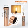 PATIKIL 3.94 Tall Candle Covers Sleeves, 9 Pcs Metal E14