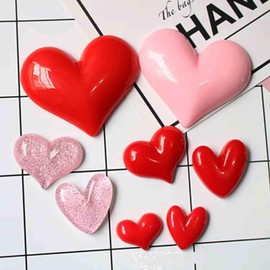 Valentines Day Gifts for Kids. 8Pcs Heart-Shaped Cute Fridge Magnets .Magnets for School Lockers.Classroom Whiteboards. (8)