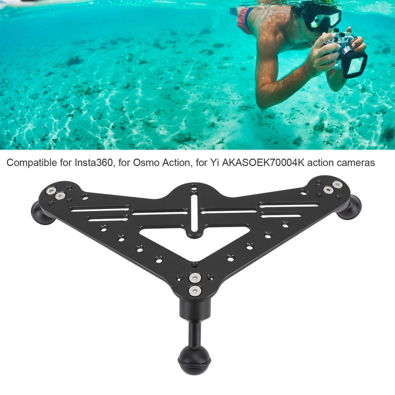 Diving Tray Rig Video Triangular Stabilizer Tripod Base Bracket SLR