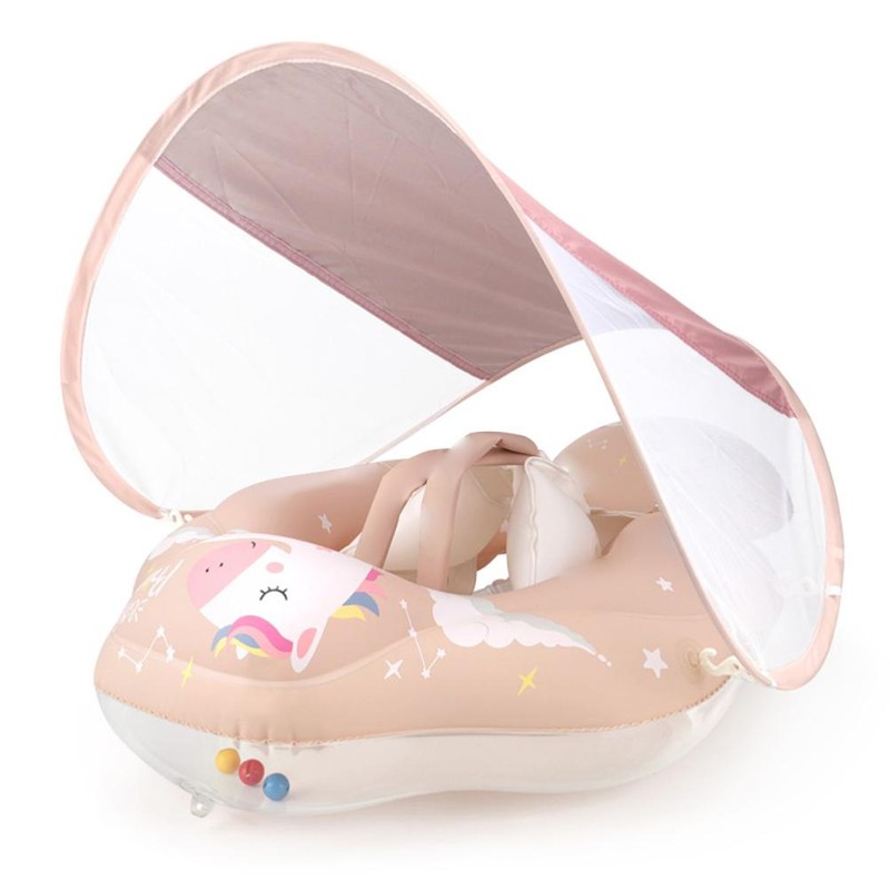 Baby Swimming Float Cartoon Pony Inflatable Baby Pool Float Ring