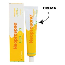 Crema Aclarante y Despigmentante Neoprosone Limón - Hidrata, reduce manchas oscuras y unifica el tono facial con alfa arbutina y cítricos - 50 g
