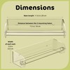 Srenta Clear Acrylic Paper Towel Holder Wall Mount Paper Towel