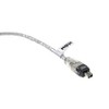 vhbw 2m FIREWIRE-CABLE DATA CABLE 4-4 pin in black