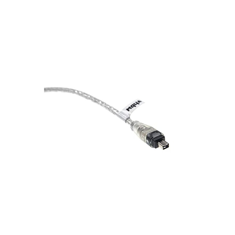 vhbw 2m FIREWIRE-CABLE DATA CABLE 4-4 pin in black