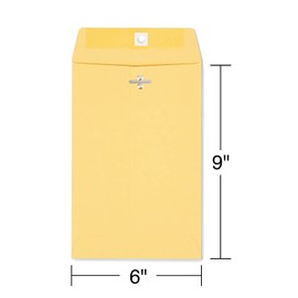 Staples Clasp & Moistenable Glue Catalog Envelopes, 6-inch x 9-inch, Brown, 200/Carton (ST186999-CCVS)
